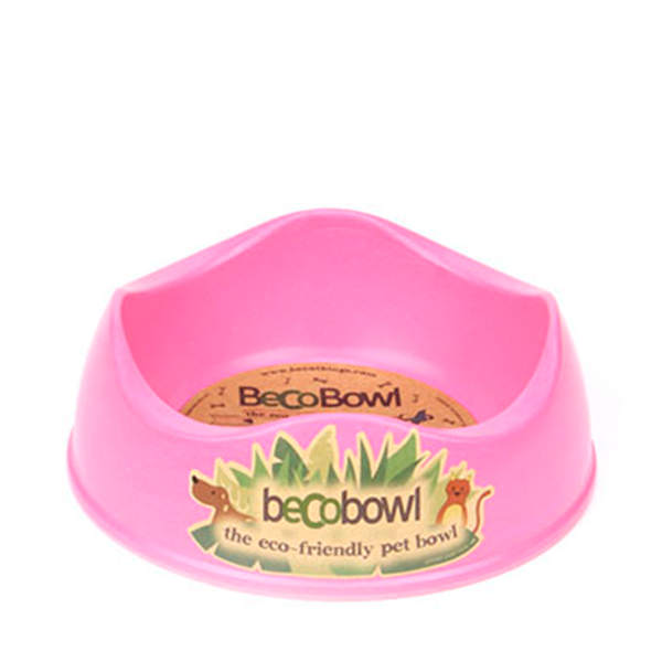 beco pets becobowl the eco-friendly pet bowl pink